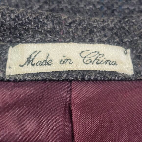 Cellini 100% Silk Plaid Suit Jacket - Picture 6 of 10